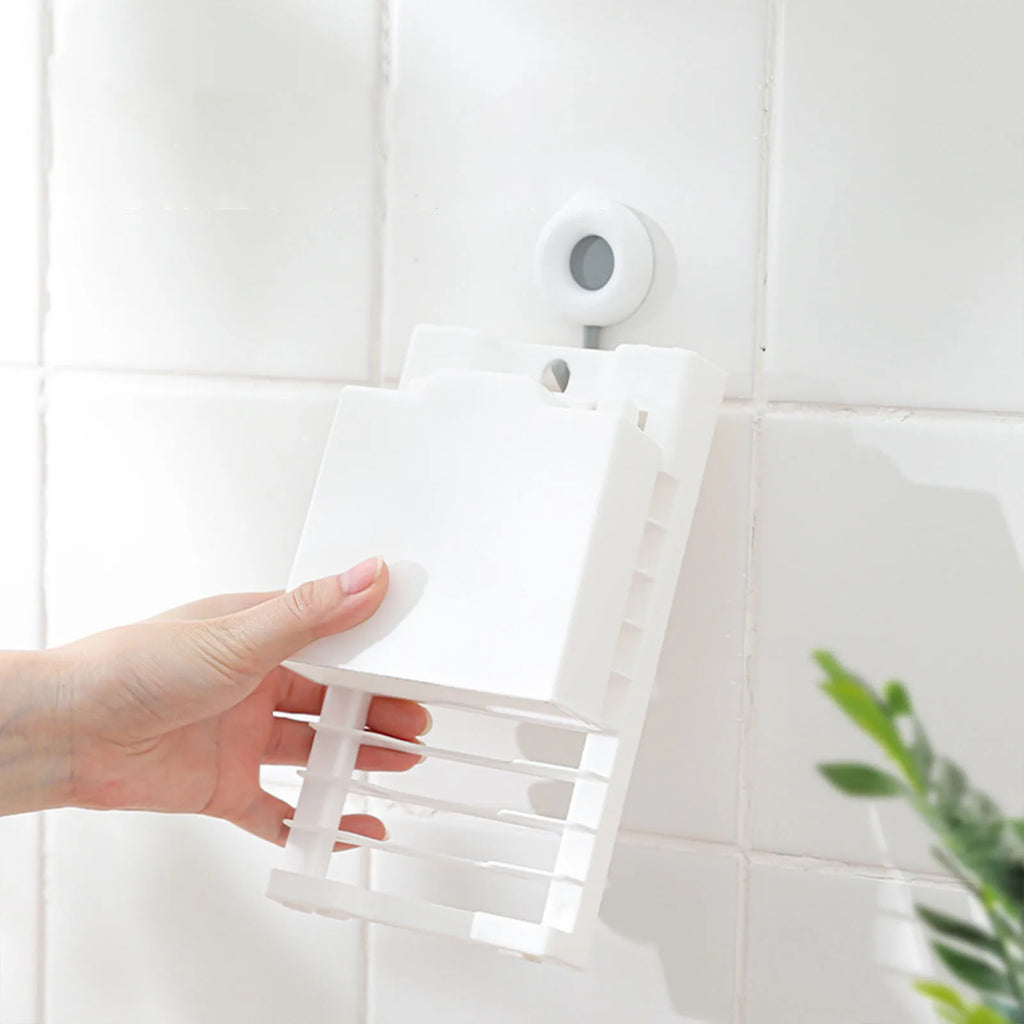 Foldable Dish Drying Rack — Compact Counter Drainer with Utensil Holder