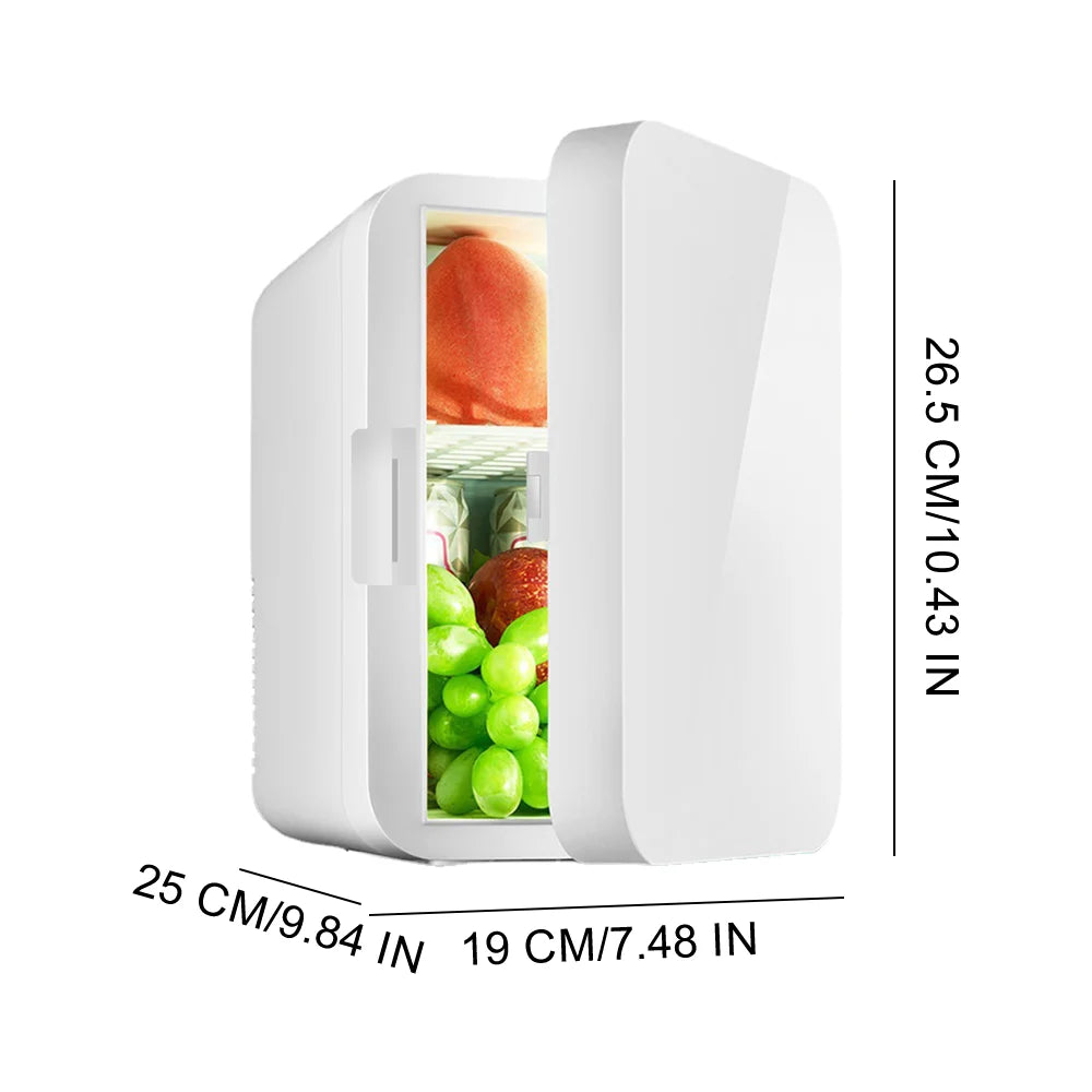 Mini Portable Cooler & Warmer — 8L Silent Skincare & Food Fridge, Home & Car
