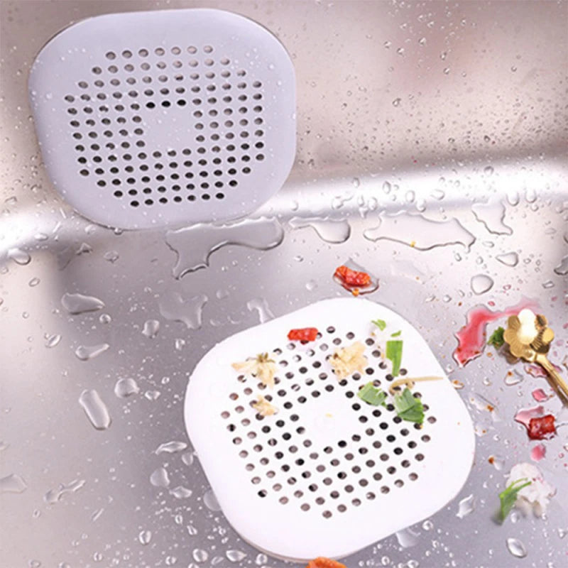 Silicone Shower Drain Hair Catcher — Sink & Bathtub Strainer Plug