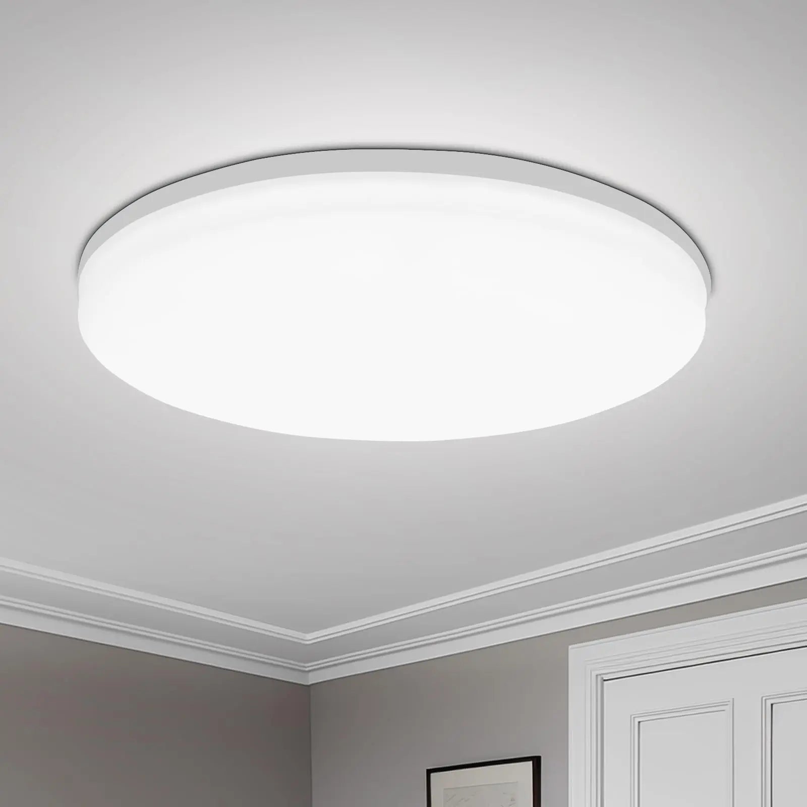 Modern Round LED Flush Mount Ceiling Light | 18W–48W