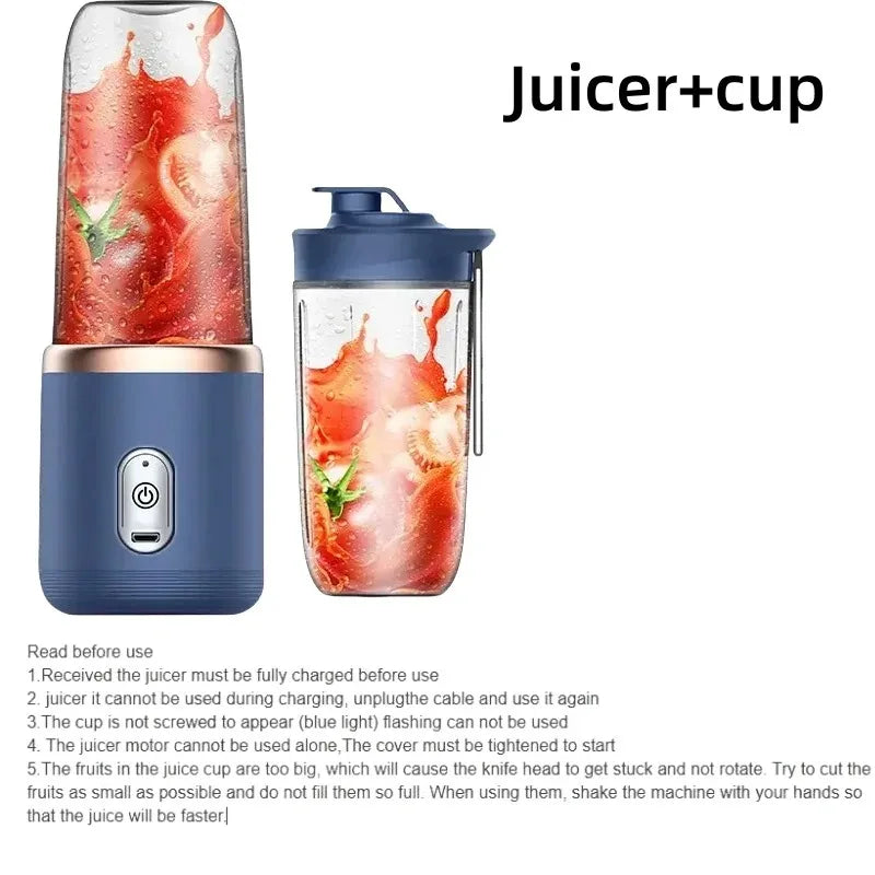 Portable USB Blender — 400ml Travel Smoothie Cup