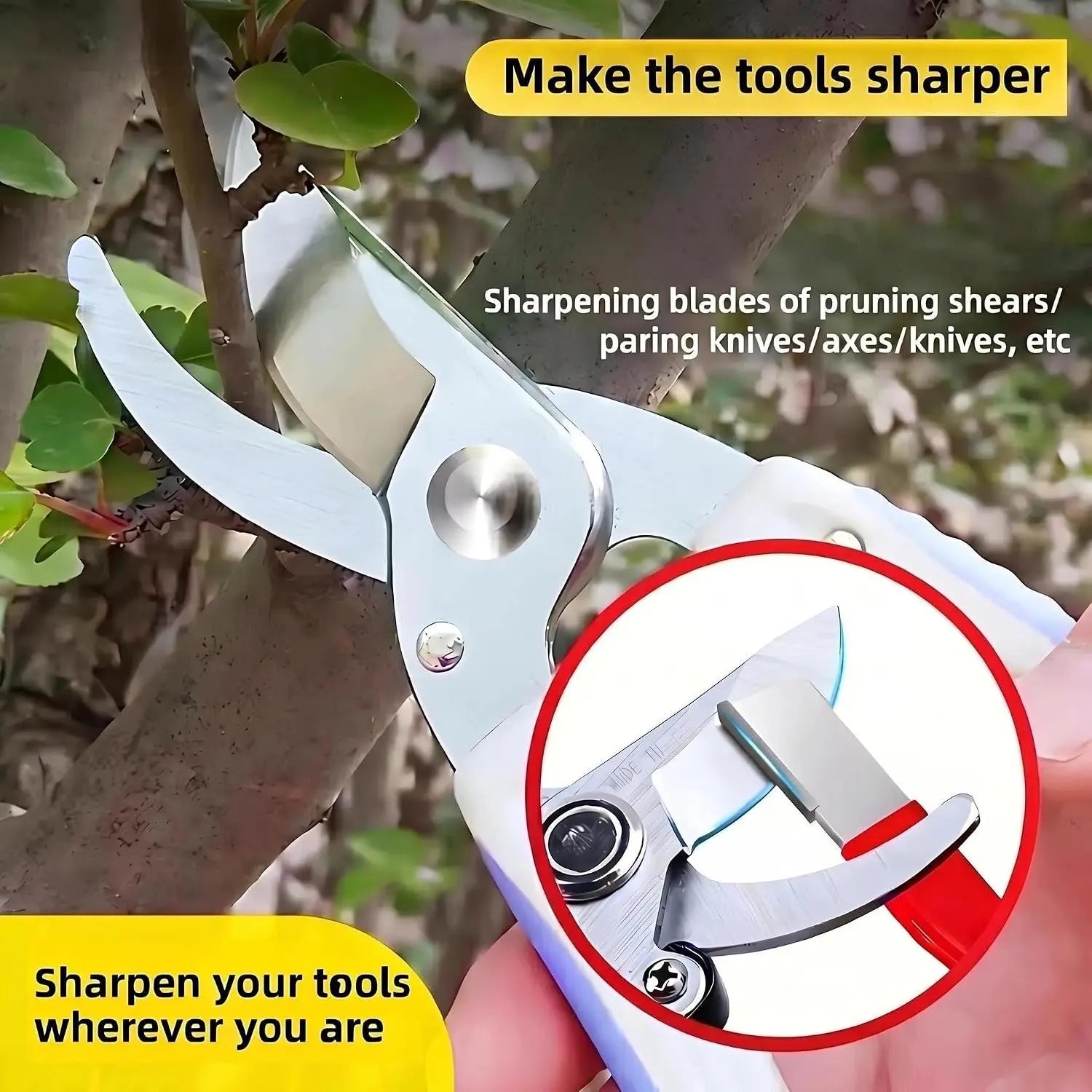 Manual Knife & Scissors Sharpener – Portable Dual-Use Blade Sharpener