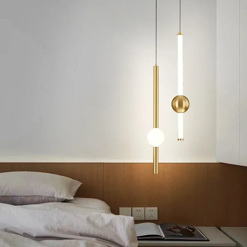 Modern Geometric LED Pendant Light – Luxury Hanging Lamp for Living Room & Dining