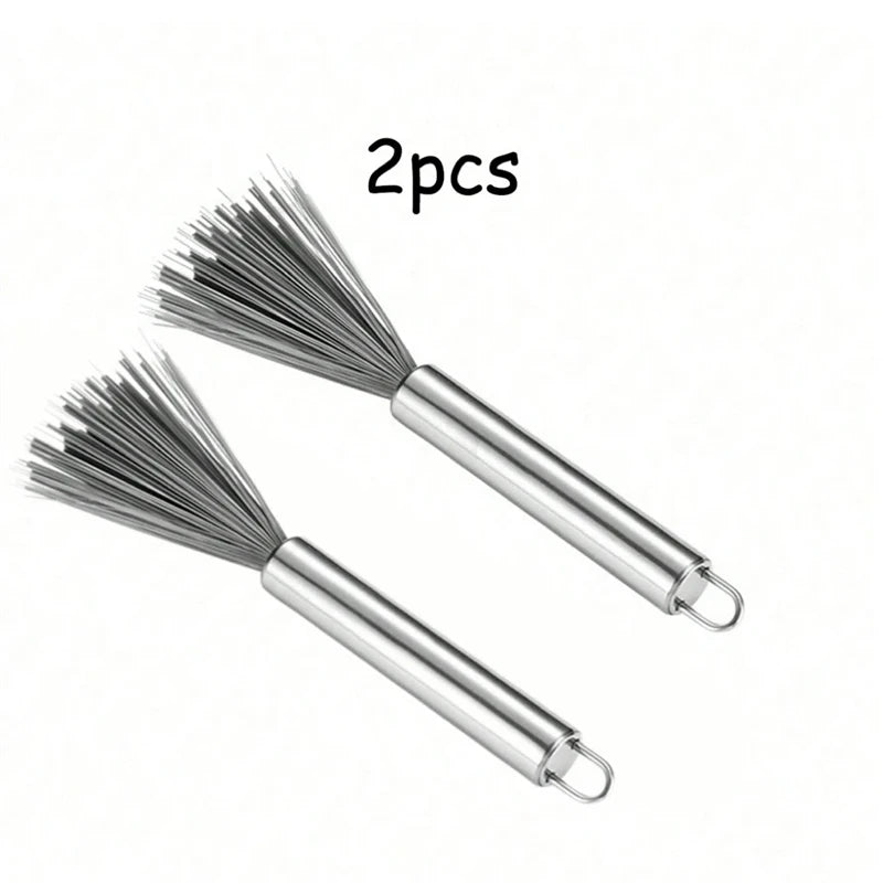 Multi-Functional Cleaning Brush with Steel Handle – Set of 1 or 2