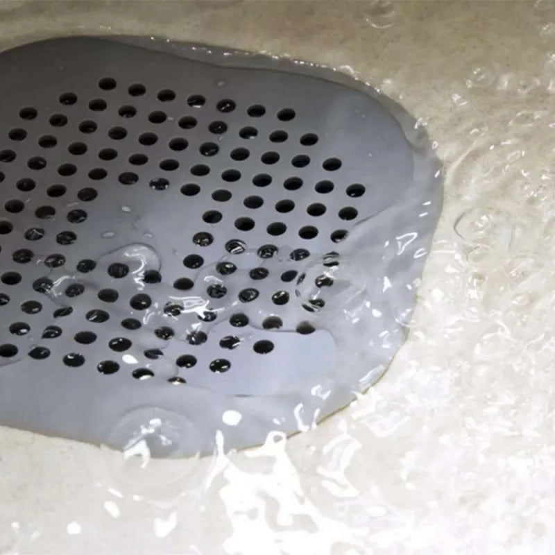 Silicone Shower Drain Hair Catcher — Sink & Bathtub Strainer Plug