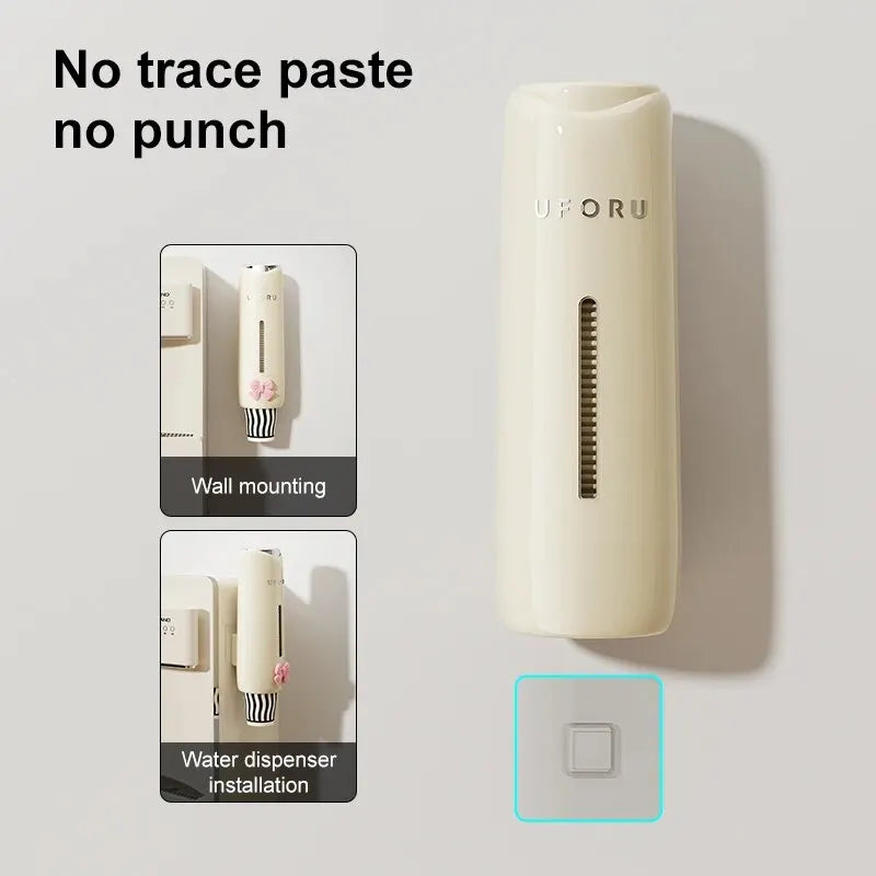 Wall-Mounted Disposable Cup Dispenser – Kitchen & Water Cooler Holder