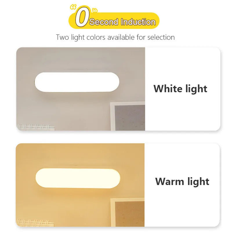 Wireless LED Motion Sensor Night Light — USB Rechargeable Magnetic Lamp
