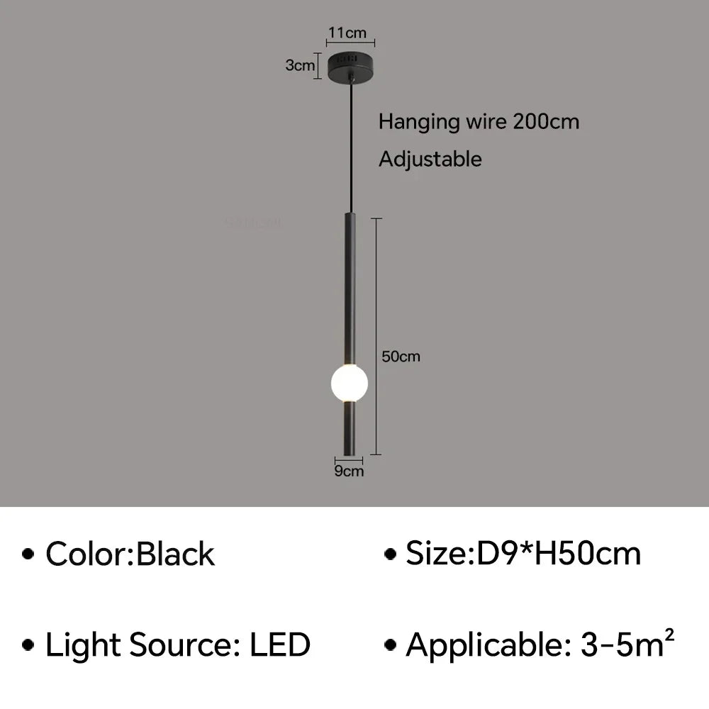 Modern Geometric LED Pendant Light – Luxury Hanging Lamp for Living Room & Dining