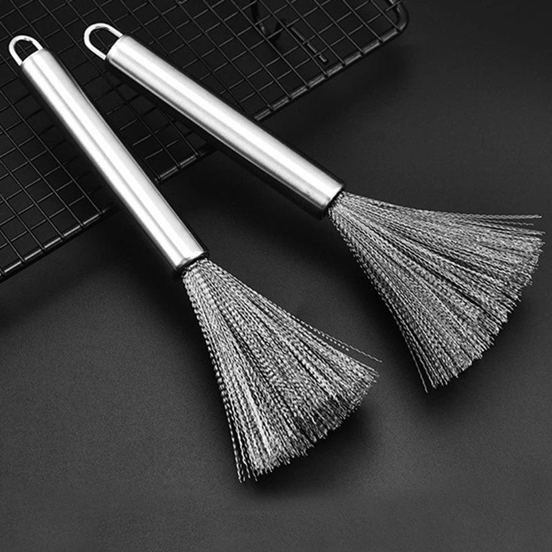 Multi-Functional Cleaning Brush with Steel Handle – Set of 1 or 2