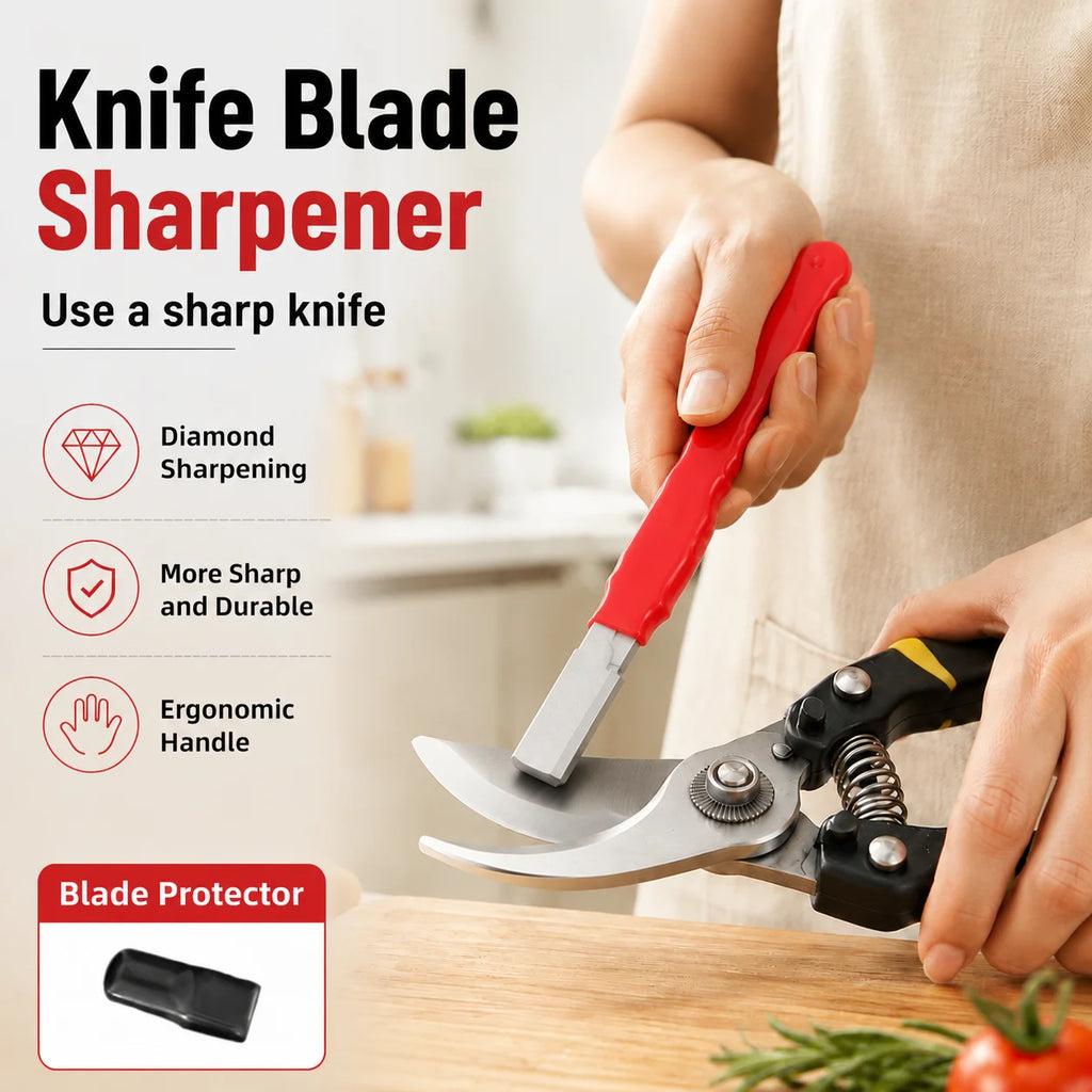 Manual Knife & Scissors Sharpener – Portable Dual-Use Blade Sharpener