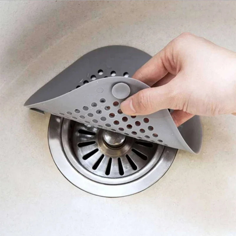 Silicone Shower Drain Hair Catcher — Sink & Bathtub Strainer Plug