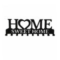Metal Wall Key Holder & Coat Rack — Decorative Iron Hook Hanger