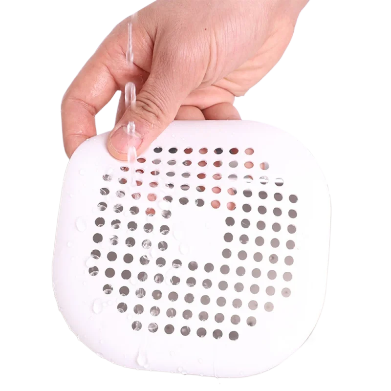 Silicone Shower Drain Hair Catcher — Sink & Bathtub Strainer Plug