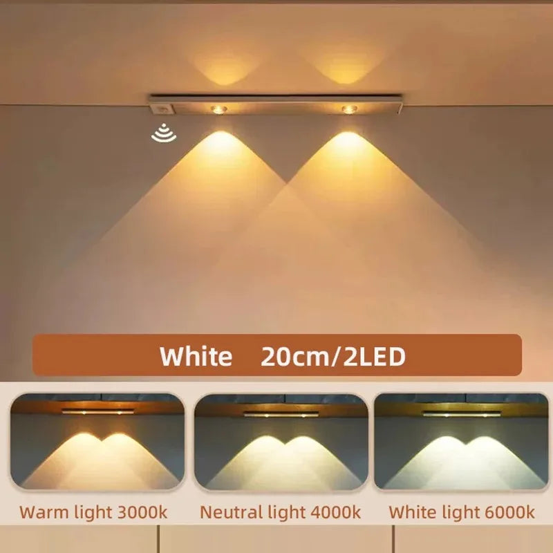 Ultra-Thin Motion Sensor Under Cabinet LED Light – Wireless & Rechargeable
