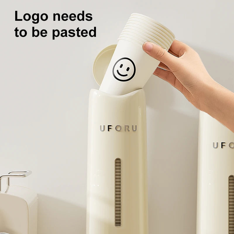 Wall-Mounted Disposable Cup Dispenser – Kitchen & Water Cooler Holder