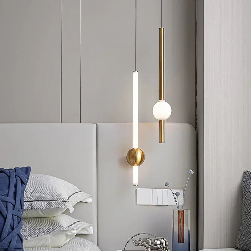 Modern Geometric LED Pendant Light – Luxury Hanging Lamp for Living Room & Dining