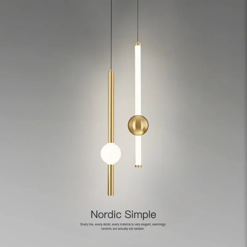 Modern Geometric LED Pendant Light – Luxury Hanging Lamp for Living Room & Dining