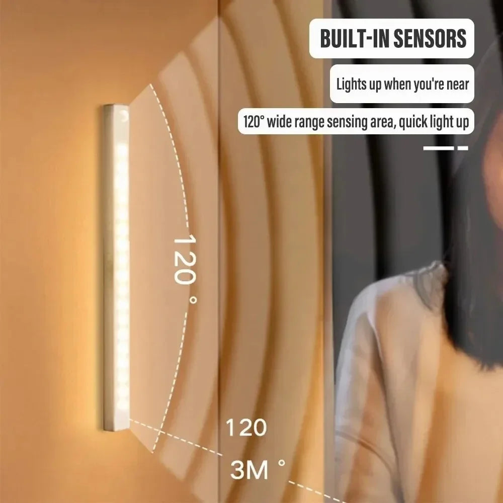 Motion Sensor LED Night Light – Wireless Cabinet & Staircase Lamp