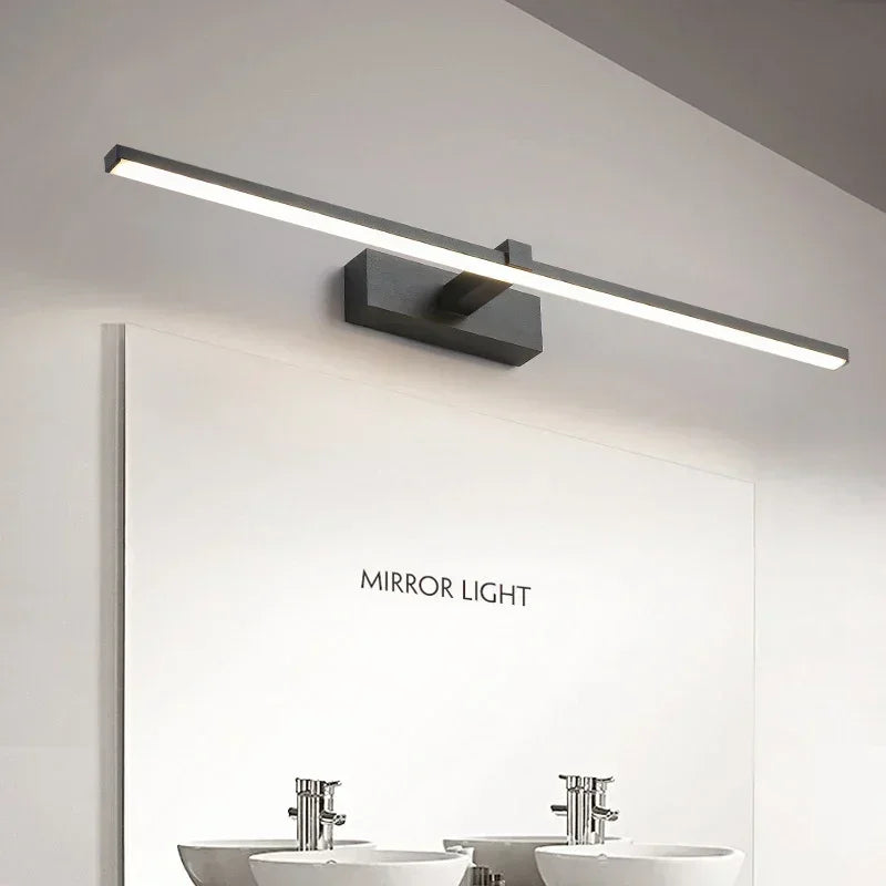 Modern LED Bathroom Mirror Wall Light — Aluminum, 3 Color Temperatures