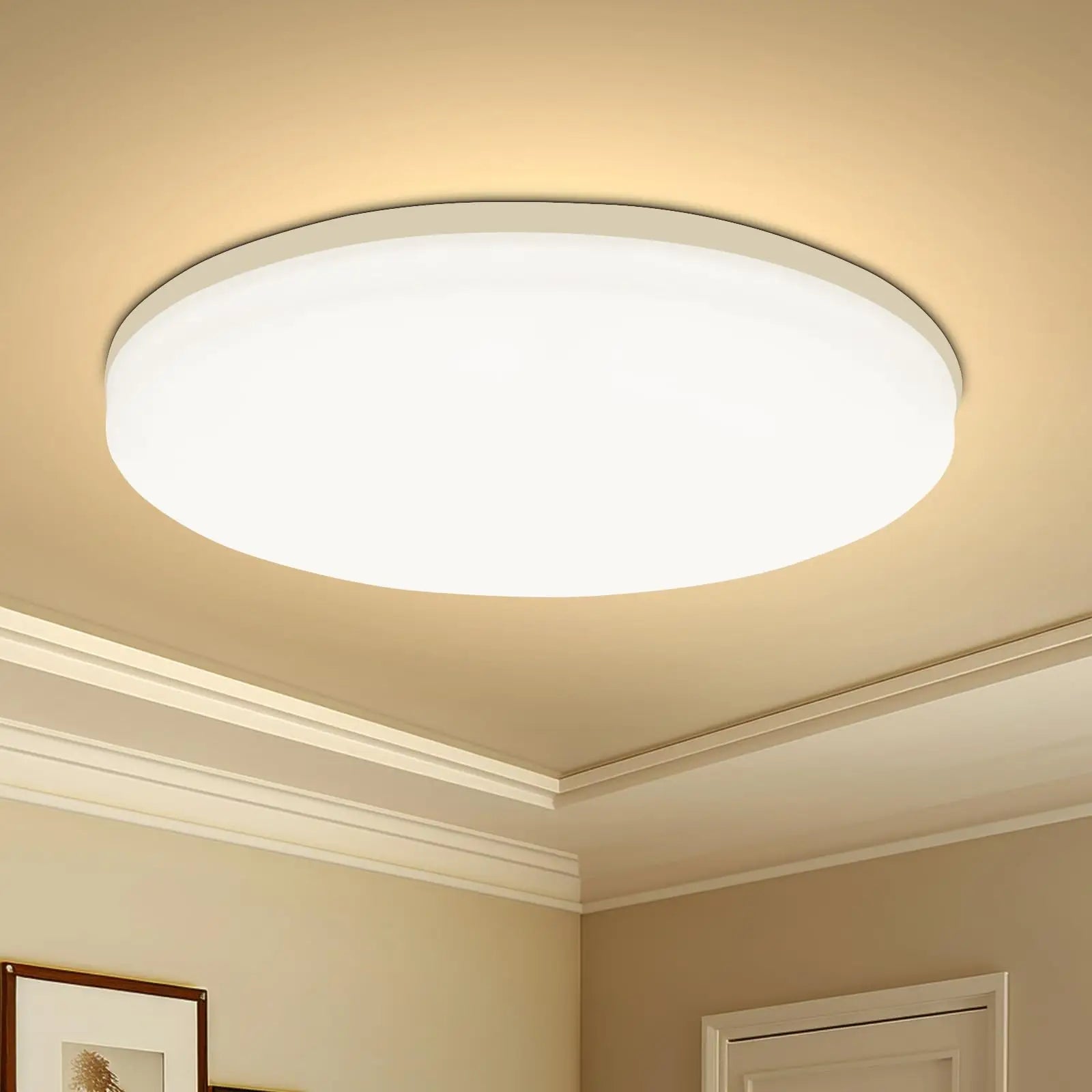 Modern Round LED Flush Mount Ceiling Light | 18W–48W
