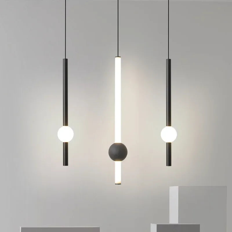 Modern Geometric LED Pendant Light – Luxury Hanging Lamp for Living Room & Dining