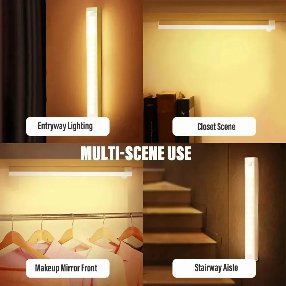 Motion Sensor LED Night Light – Wireless Cabinet & Staircase Lamp