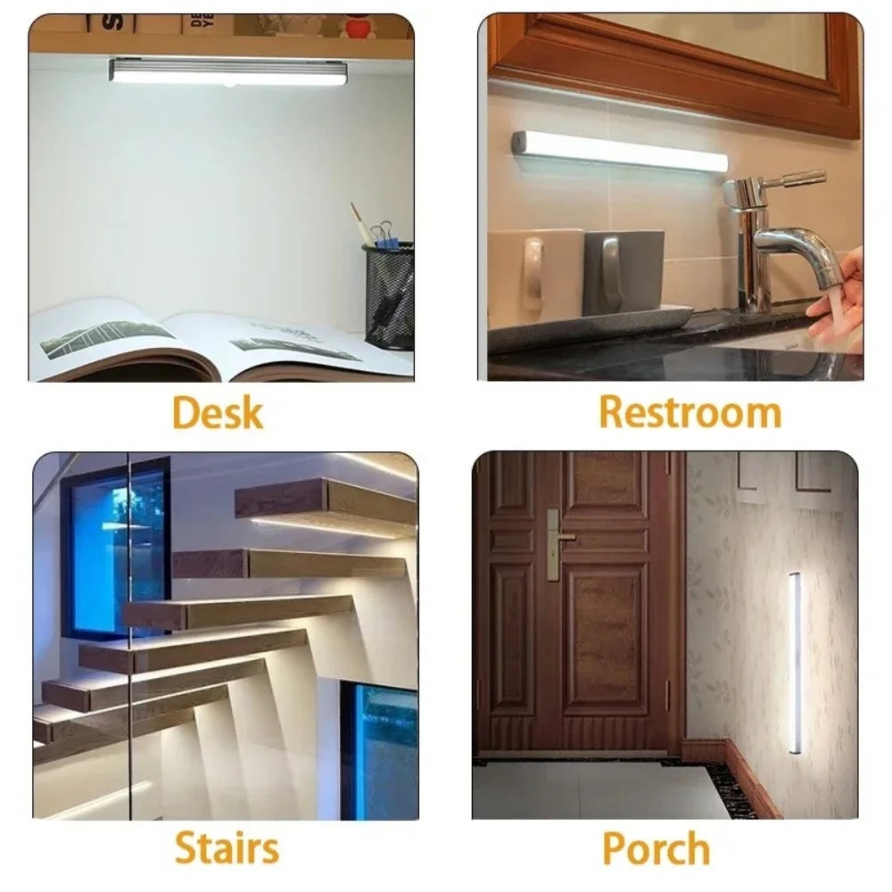 Motion Sensor LED Night Light – Wireless Cabinet & Staircase Lamp