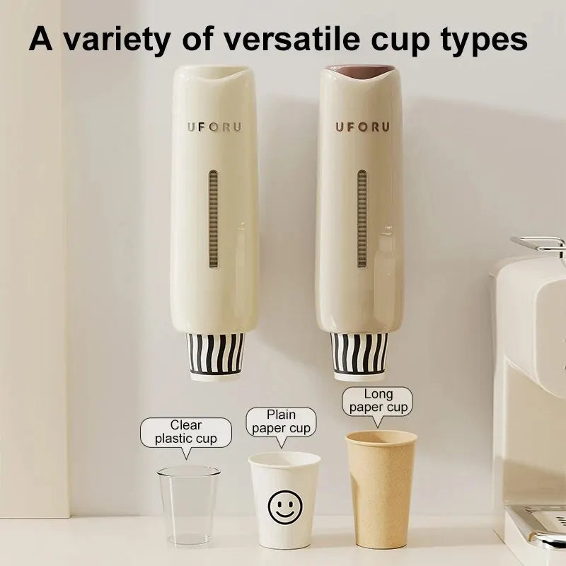 Wall-Mounted Disposable Cup Dispenser – Kitchen & Water Cooler Holder