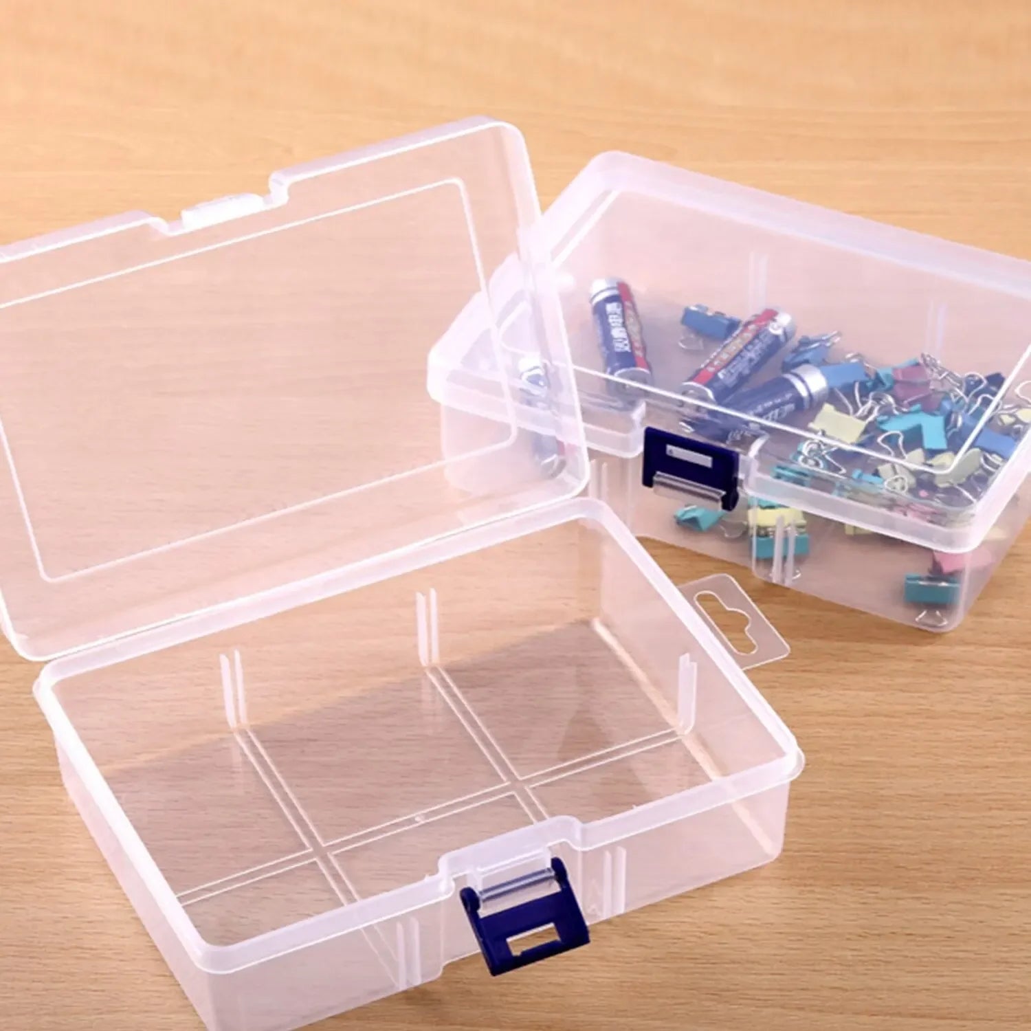 Clear Plastic Storage Box — Jewelry, Crafts & Accessories Organizer
