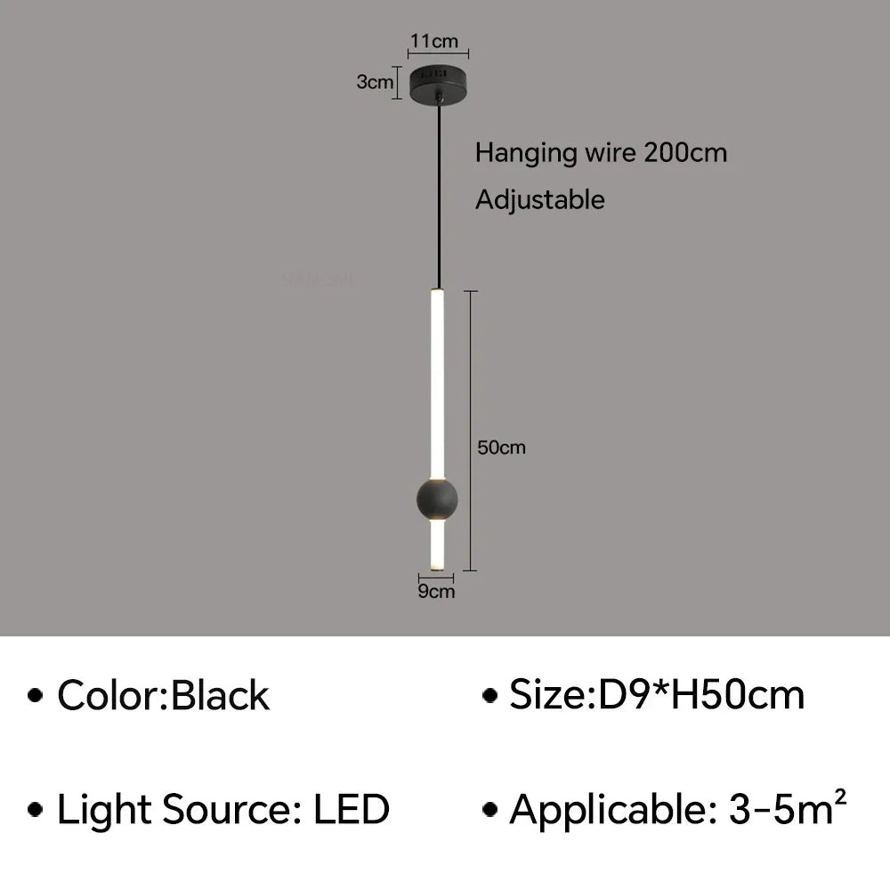 Modern Geometric LED Pendant Light – Luxury Hanging Lamp for Living Room & Dining