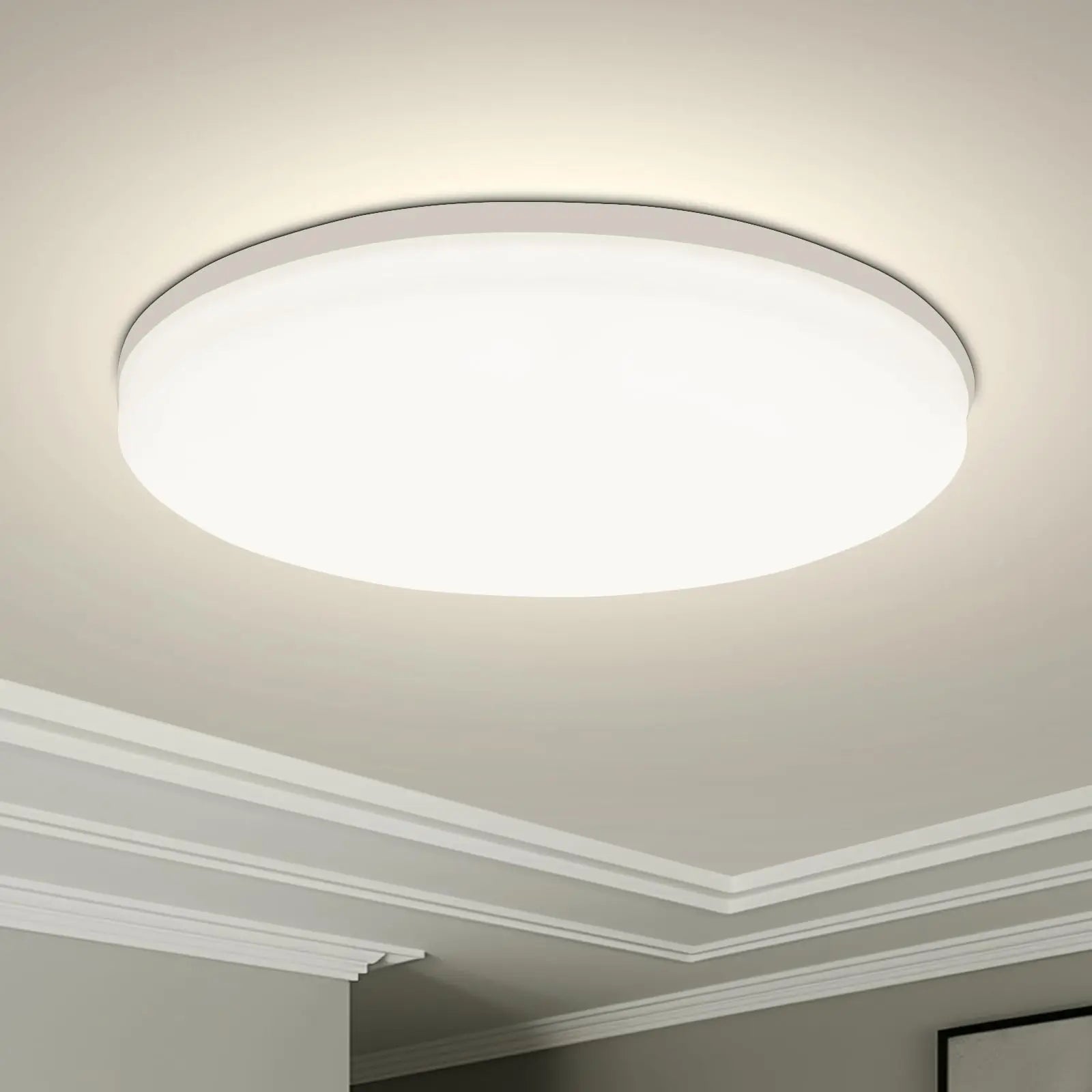 Modern Round LED Flush Mount Ceiling Light | 18W–48W